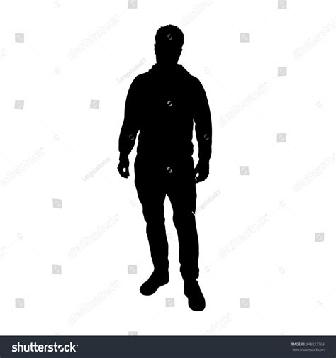 Man Figure Silhouette Stock Vector 348827768 Shutterstock