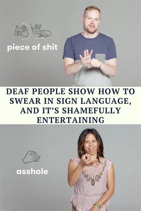 Deaf People Show How To Swear In Sign Language And Its Shamefully Entertaining Sign Language