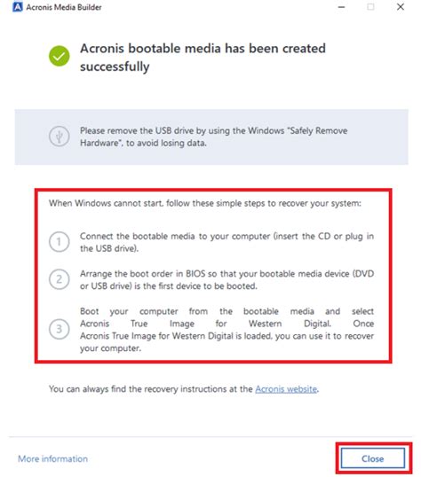 Steps To Create Acronis True Image For Western Digital Rescue Media Sandisk