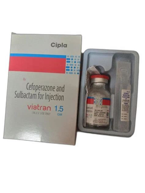 Cefoperazone Sulbactam For Injection Packaging Size 1 5 Gm At Rs 875