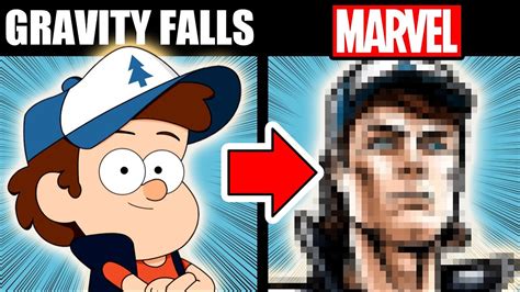 Drawing Gravity Falls Grown Up And In A Marvel Style Plus 12 Facts You