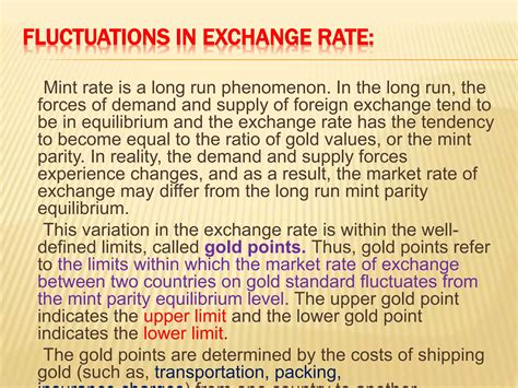 Mint Parity Theory Of Exchange Rate Determination Ppt