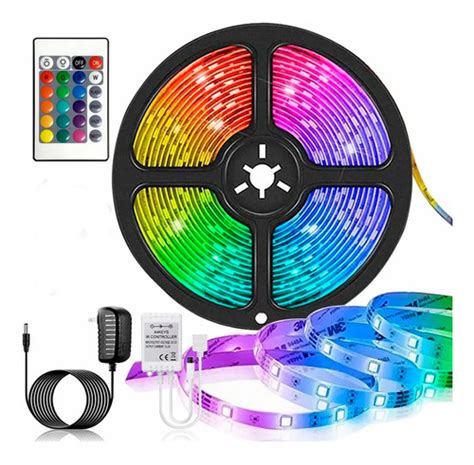 Tira Luces Led Cinta Rollo Multicolor Control Inalambrico B Rbaro