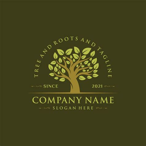 Tree logo design 10934969 Vector Art at Vecteezy