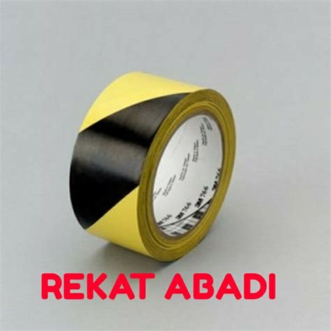 Jual 3M 766 Lakban Lantai Yellow Black 2 In X 33m Floor Marking Tape