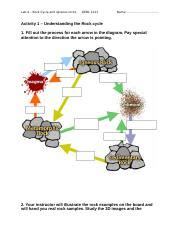 Rock Cycle And Igneous Rocks Ctivity 1 And 2 Docx Lab 4 Rock Cycle