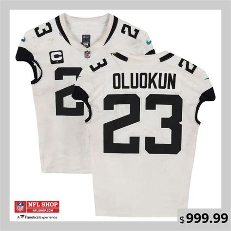 Jacksonville Jaguars Foye Oluokun Fanatics Authentic Game Used 23