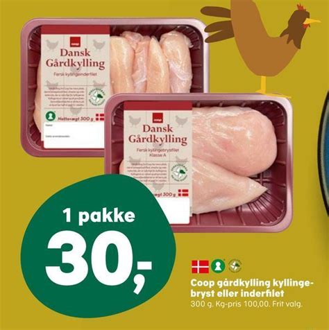 Coop G Rdkylling Kyllinge Bryst Eller Inderfilet Tilbud Hos Superbrugsen