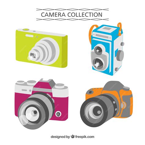 Free Vector | Flat design perspective camera collection