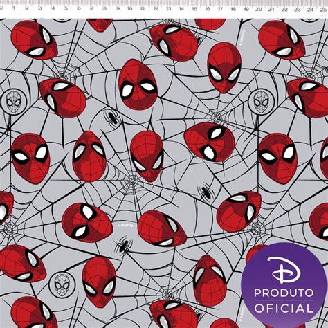 Tricoline Personagem Homem Aranha Algod O Unid Cm X Mt