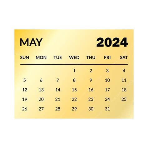 Calendario Mayo 2024 Vector PNG Dibujos Mayo 2024 Calendario PNG Y