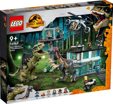 Official Images Lego Jurassic World Dominion Giganotosaurus And Therizinosaurus Attack 76949