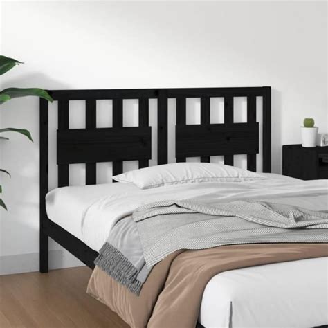 Tête de lit en bois massif de pin noir 145 5x4x100 cm Marque ATYHAO