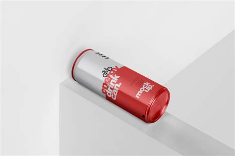 能量饮料易拉罐罐头外观设计样机模板 Energy Drink Can Mock Up 250 ml 设计小咖