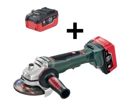 Metabo Meuleuse D Angle Sans Fil WPB 18 LTX BL 125 Quick Avec 2