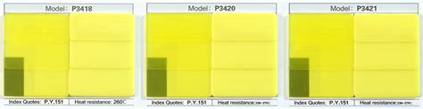 Pigment Yellow 151 Benzimidazolone Yellow Ranbar P3420