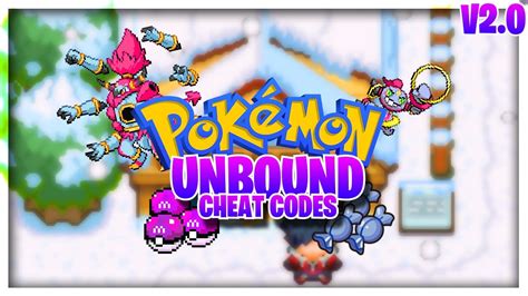 Pokemon Unbound Cheats V20 Youtube