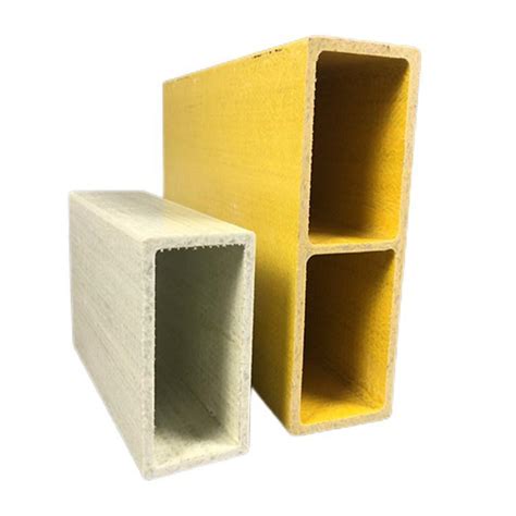 High Strength Fiberglass Frp Grp Pultruded Rectangular Tube For Support