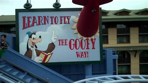 Goofys Sky School Thrilling On Ride Pov At Disney California