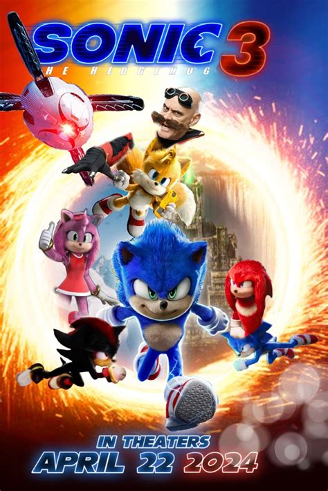 Sonic Movie 3 Aniversário do sonic Personagens de desenhos animados