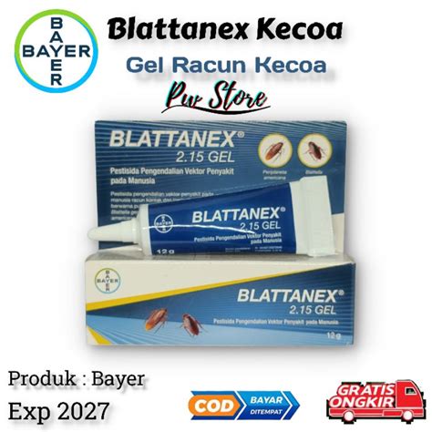 Jual Obat Kecoa AMPUH Maxforce Blattanex Basmi Kecoa Gel BAYER 12 Gram