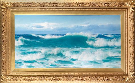 Bonhams David James British 1853 1904 Plunging Seas