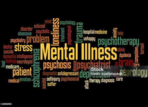 Mental Illness Word Cloud Concept 5 Stock Illustration Download Image