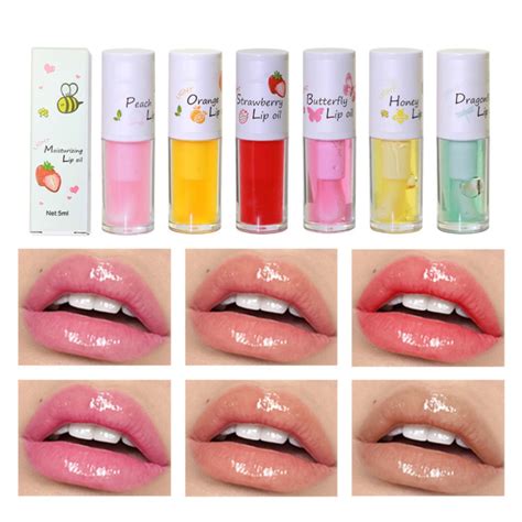 Clearance Yiqing Lip Butters Plumping Lip Oil 6 Packs Hydrating Lip