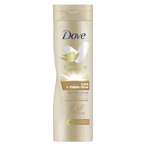 Body Love Visible Glow Gradual Self Tan Body Lotion Light To Medium Dove