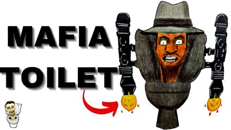 Cómo DIBUJAR aMAFIA TOILET de los SKIBIDI TOILET How to DRAW MAFIA