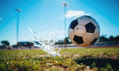 Premium Photo Dramatic Shot Of Soccer Ball Hits Net For A Goal In Fire