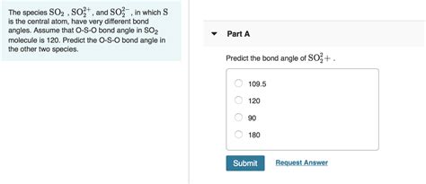 Solved The species SO2 , so2+, and SO2, in which S is the | Chegg.com