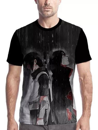 Camisa Camiseta Naruto Itachi Uchiha Sharingan Akatsuki 3