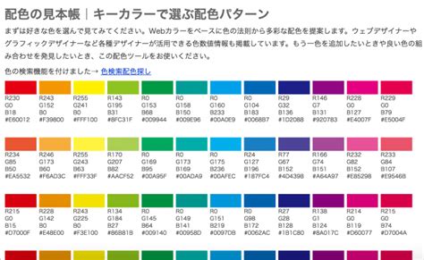 配色パターンを決める時参考にしたい色見本・カラーパレット作成ツール26選