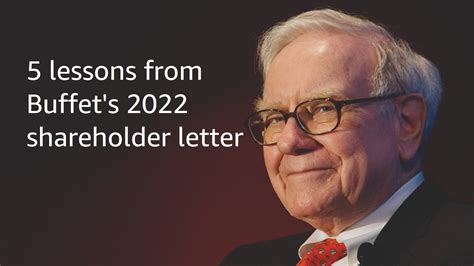 Investment Lessons From Warren Buffets Shareholder Letter