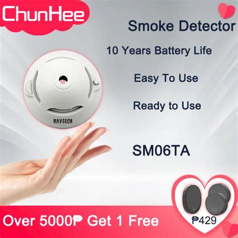 Daytech Chunhee Smoke Sensor Wireless Smoke Detector Fire Detector Home