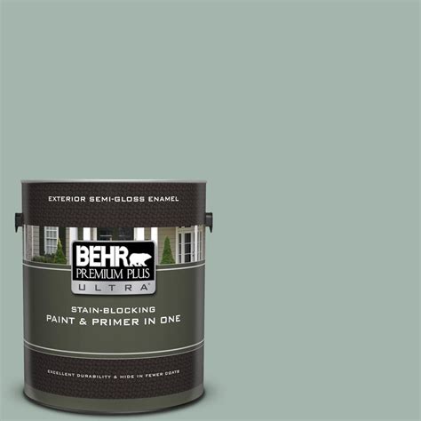 Behr Premium Plus Ultra Gal E Smokey Slate Semi Gloss Enamel