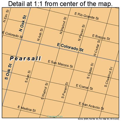 Pearsall Texas Street Map 4856384