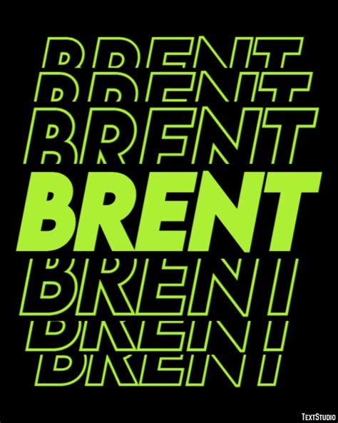 Brent Text Effect And Logo Design Name