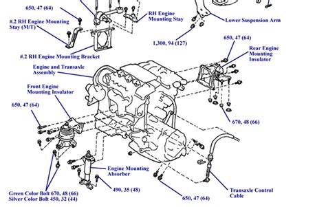 Rear Motor Mount Were Are The Rear Motor Mount On A Toyota Camry