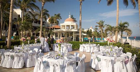 Riu Palace Cabo San Lucas wedding reception on beachfront terrace. Riu ...