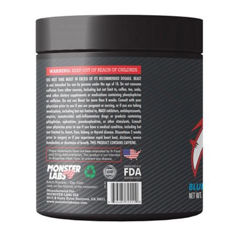 Buy Monster Labs Beast V2 35 Servings Fruit Punch In Dubai Abu Dhabi