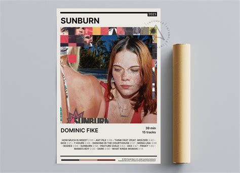 Dominic Fike Poster Sunburn Poster Tracklist Album Poster - Etsy