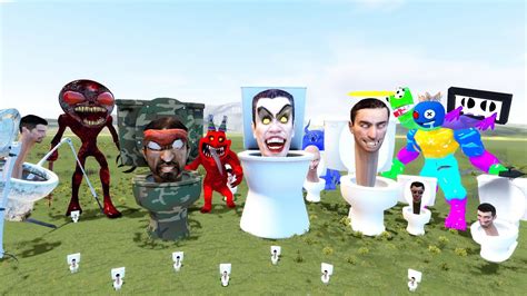 Army Of Skibidi Toilet Vs Garten Of Banban Cursed Vs Rainbow Friends