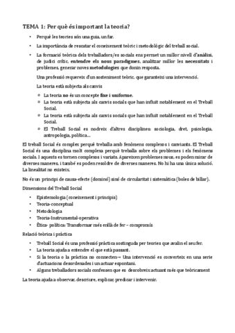 Apunts Teories Del Treball Social Pdf