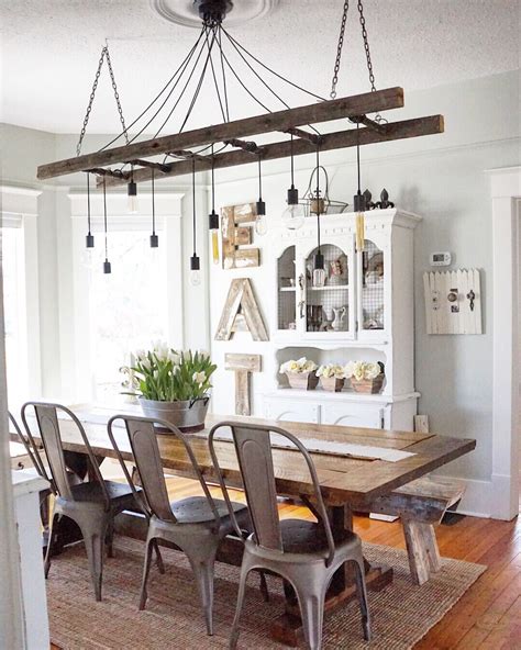 Farmhouse Dining Room Lighting Ideas