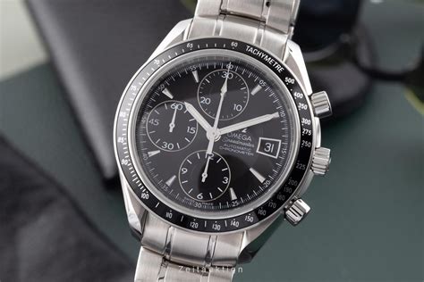 Omega Speedmaster Date Chronograph Steel Automatic Kal Ref