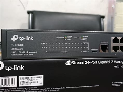 TP LINK TL SG3428 24 Port Gigabit L2 Managed Switch With 4 SFP Slots