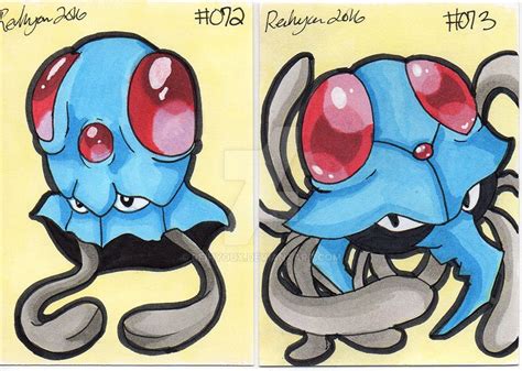 Tentacool Tentacruel By Reihyoux On Deviantart