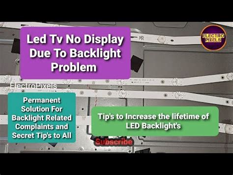 Geepas Led Tv No Display And Backlight Fault Repairing Practical Video